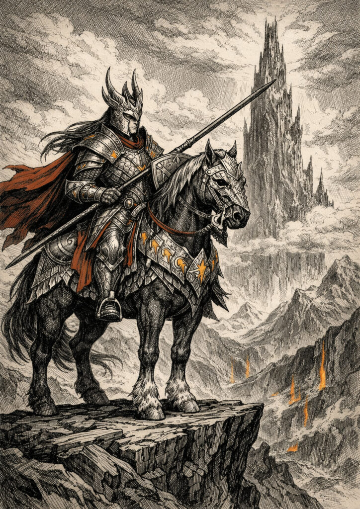 High detail warhammer inspired high elves characters