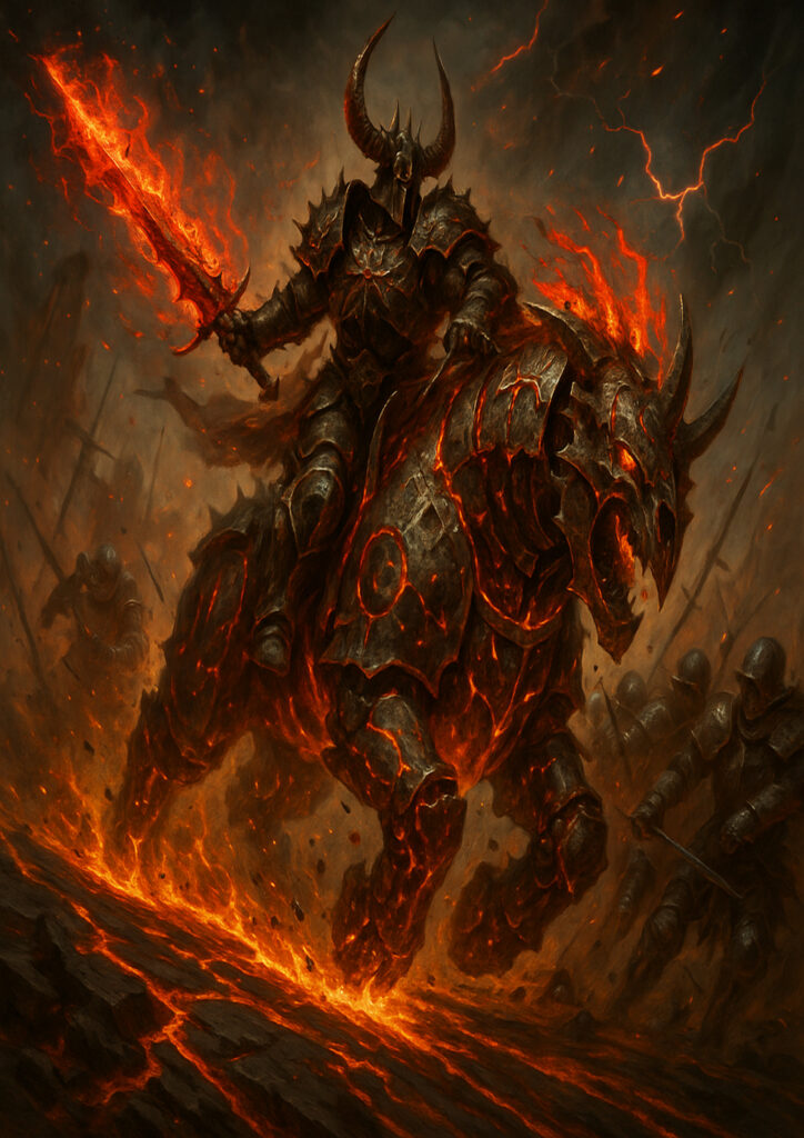 Chaos warriors faction inspired by warhammer dark fantasy