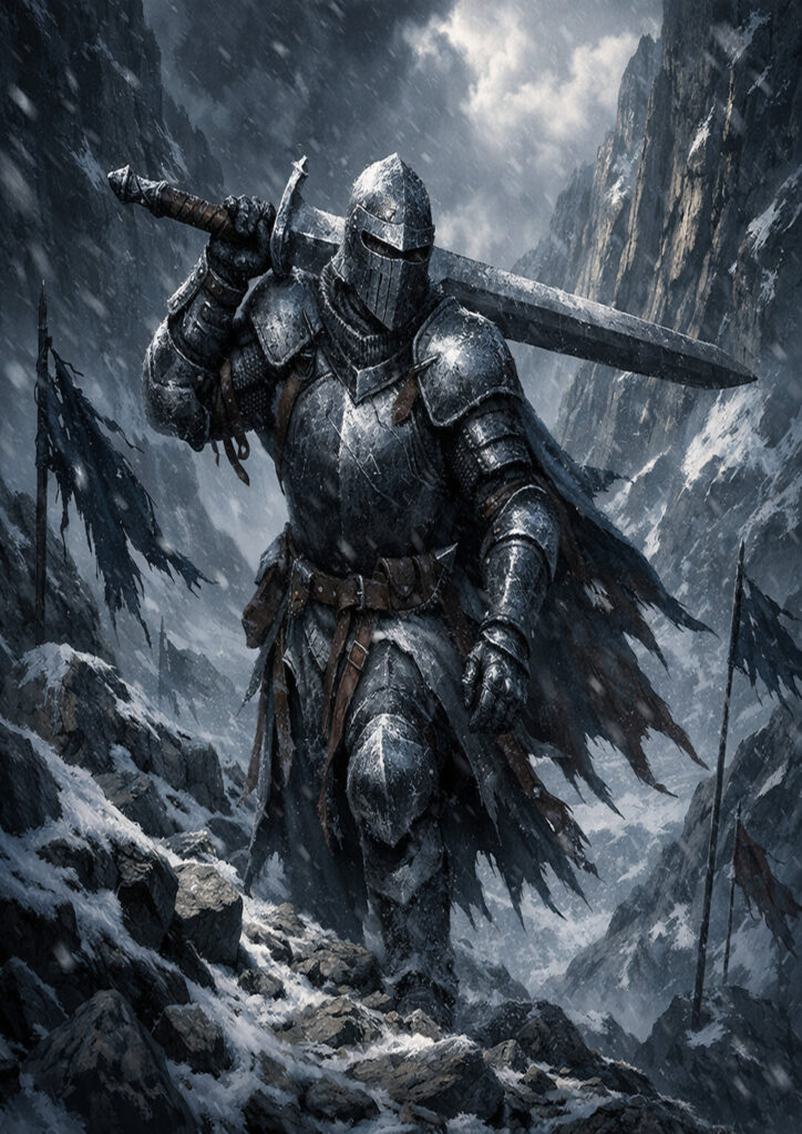 Knights army warhammer inspired fantasy art