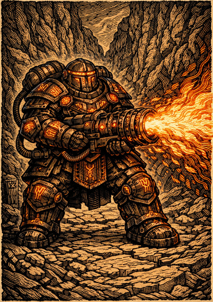 Dwarfs army inspired by warhammer fantasy style