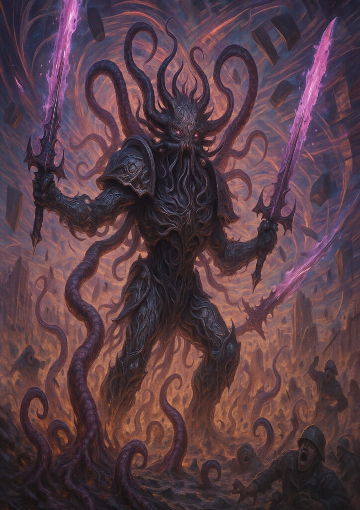 Chaos warriors faction inspired by warhammer dark fantasy