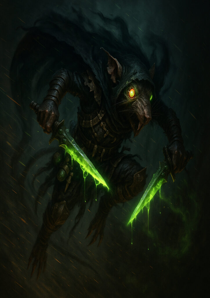 Skaven army inspired by warhammer aesthetic