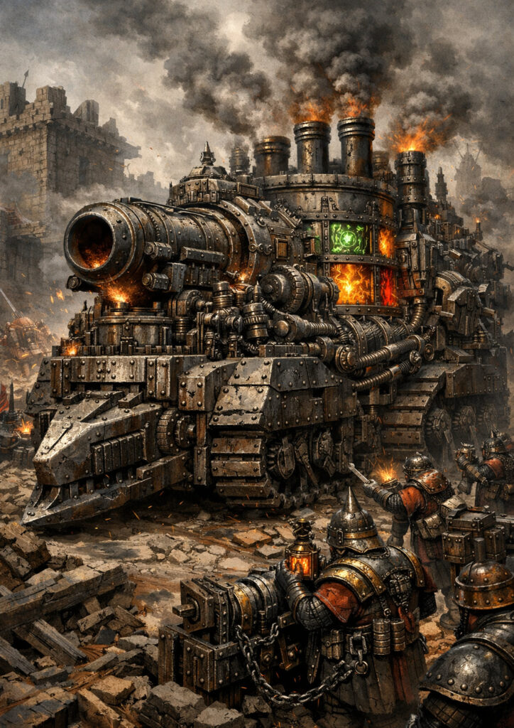 High detail warhammer inspired chaos dwarfs characters