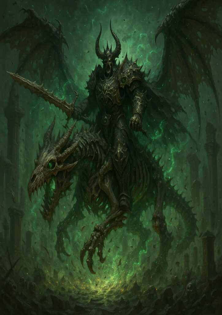 Warhammer inspired chaos warriors digital fantasy art