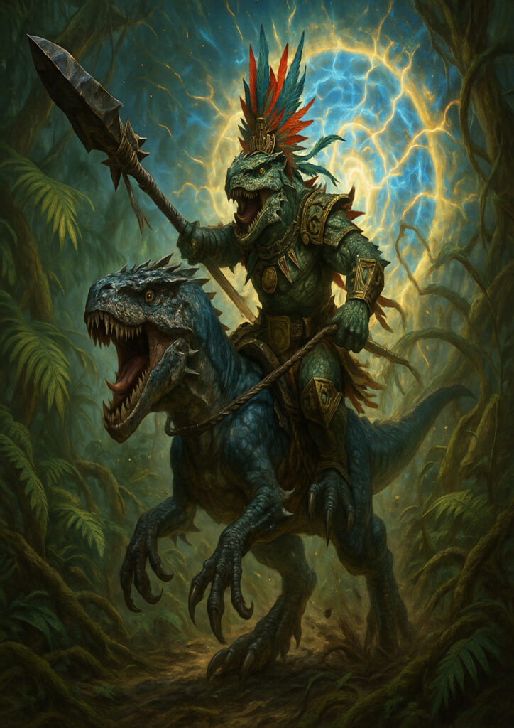 Ancient lizardmen warriors warhammer inspired art