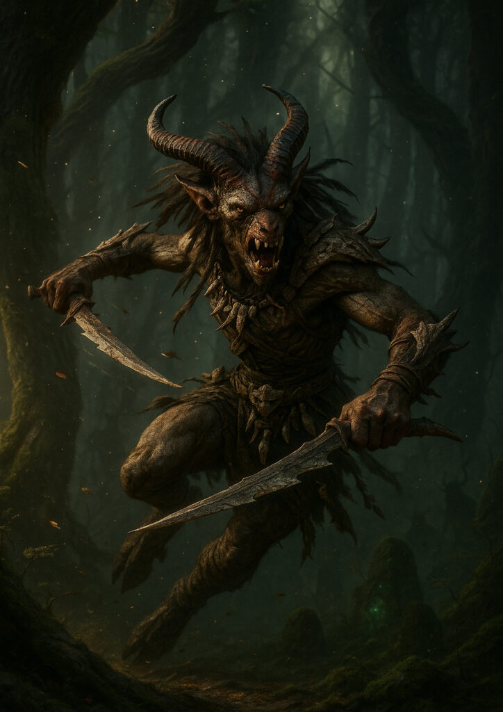 Brutal beastmen army warhammer inspired artwork