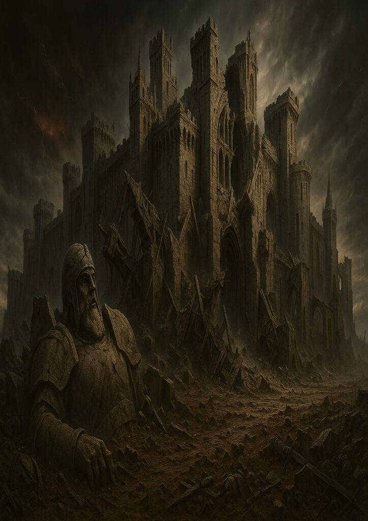 fantasy landscape scenery with epic fantasy mood