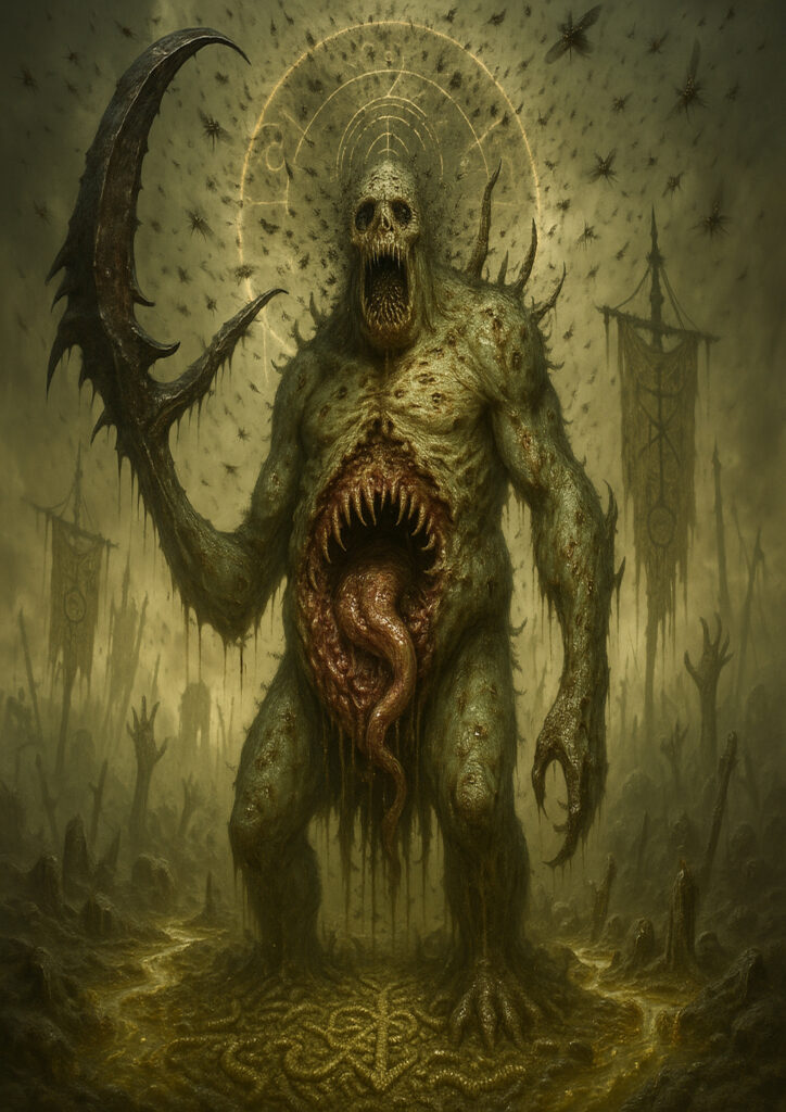 Warhammer inspired daemons of chaos dark fantasy art