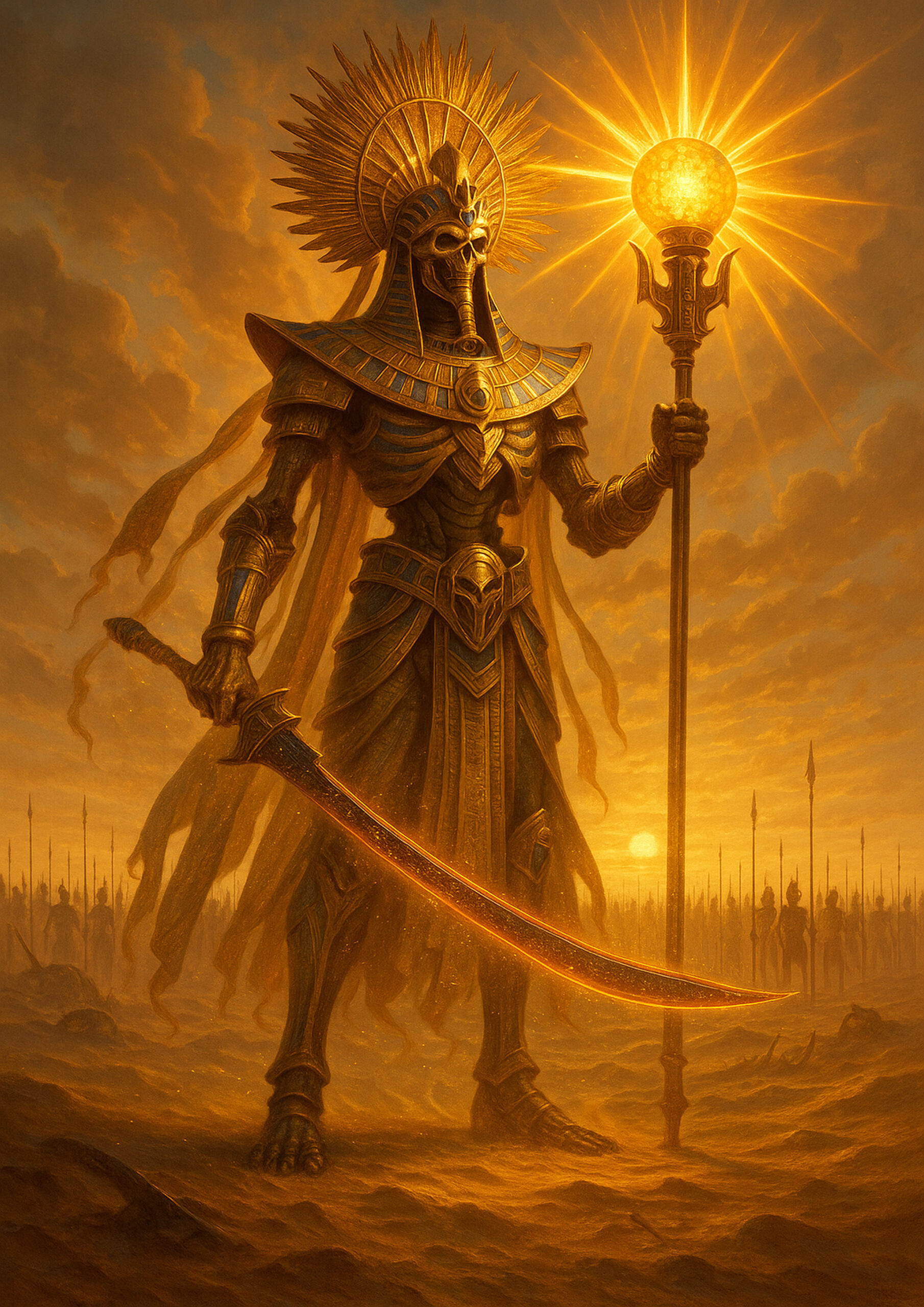 High detail warhammer inspired tomb kings of khemria