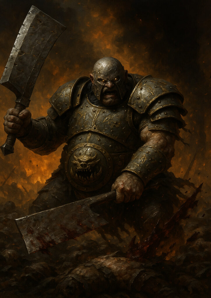 High detail warhammer inspired ogres characters