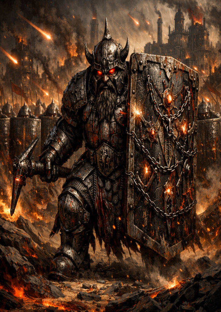 Infernal chaos dwarfs warriors warhammer inspired art