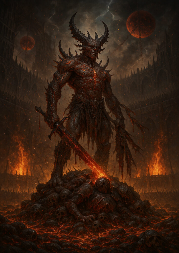 Warhammer inspired daemons of chaos dark fantasy art