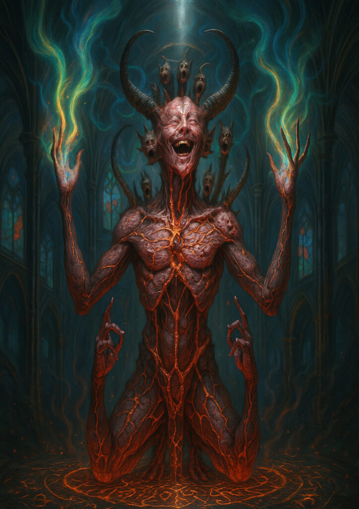 Daemons of chaos faction inspired by warhammer dark fantasy