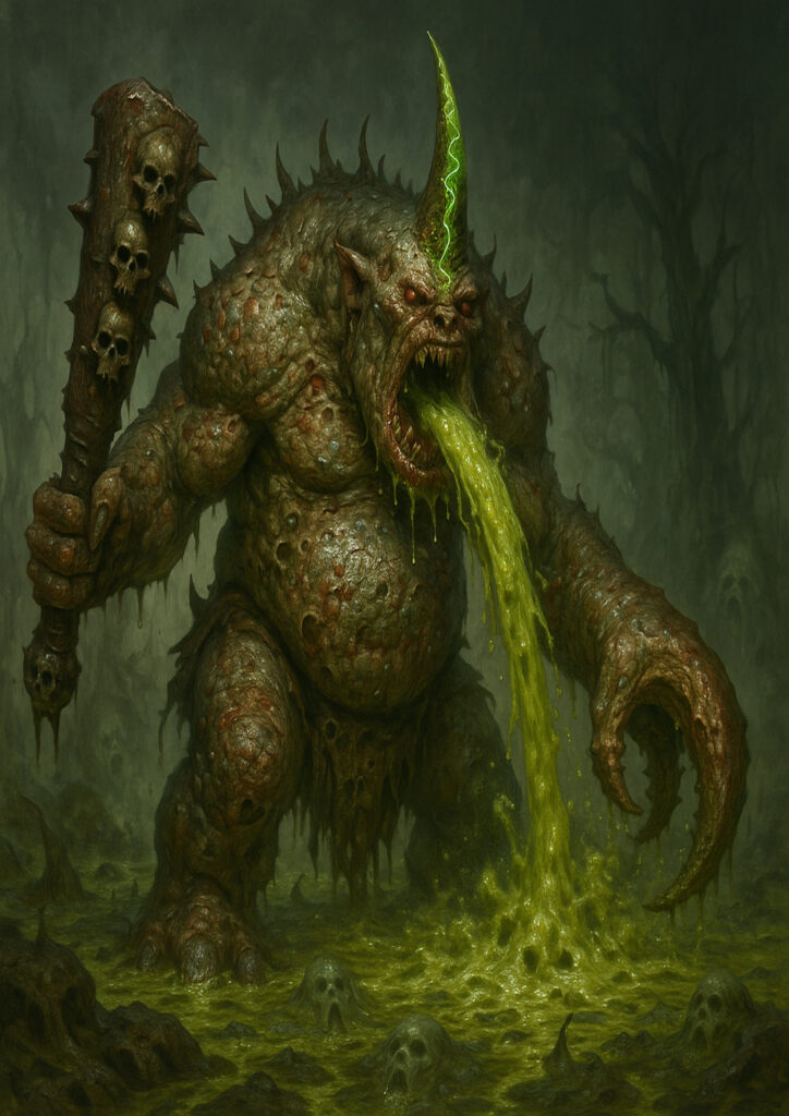 Warhammer inspired chaos warriors digital fantasy art