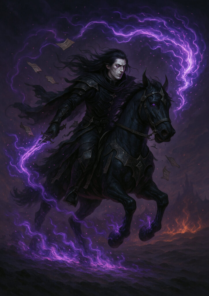 Dark elf army inspired by Warhammer fantasy universe