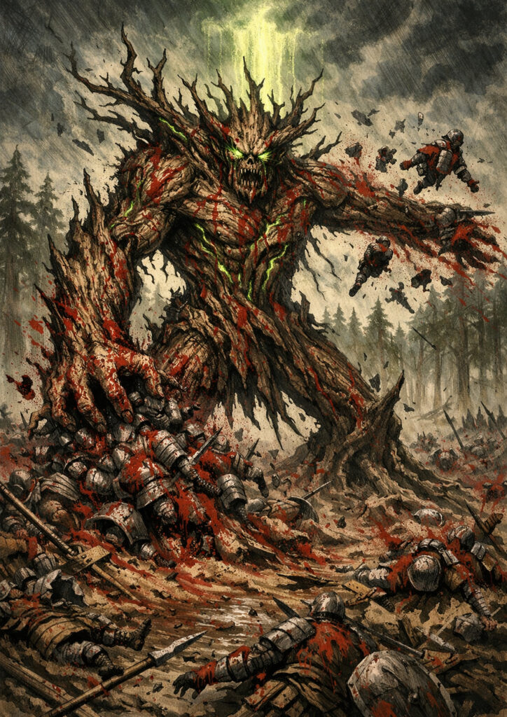 Wood elves warriors inspired by warhammer aesthetic