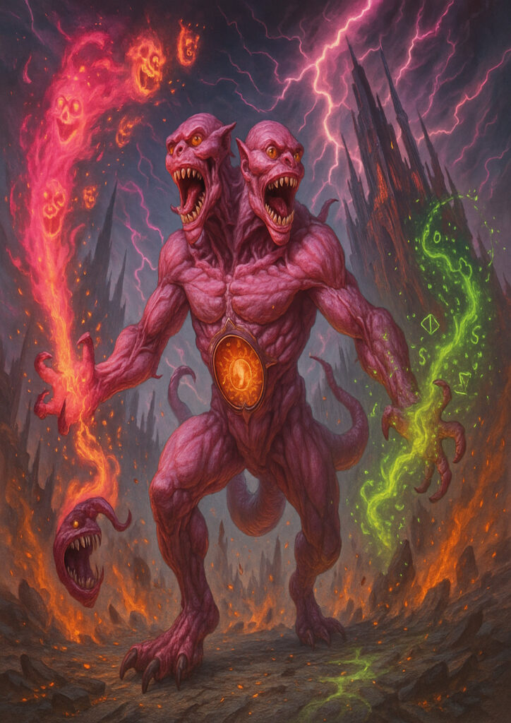 Daemons of chaos faction inspired by warhammer dark fantasy