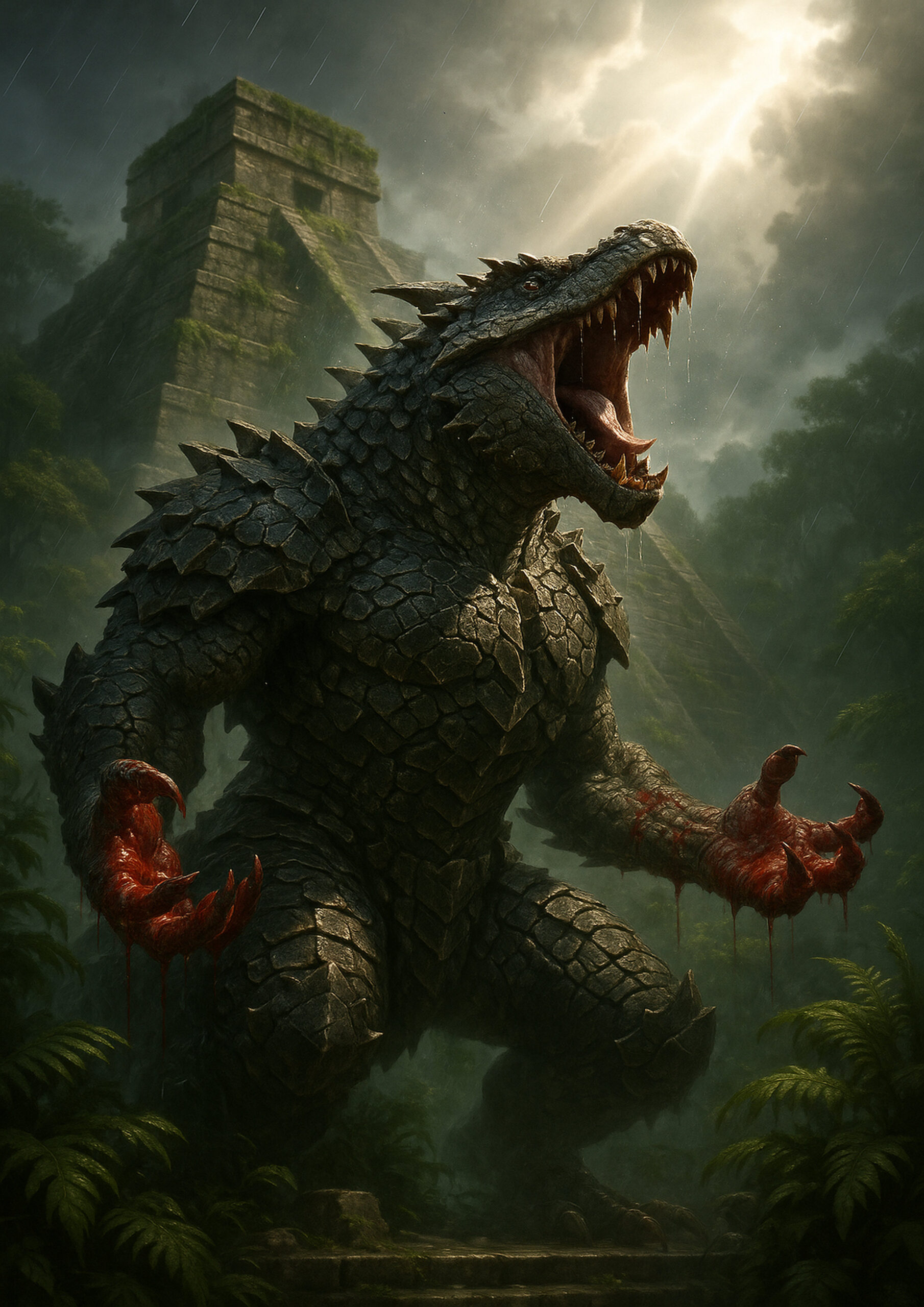 Lizardmen warriors inspired by warhammer mythology