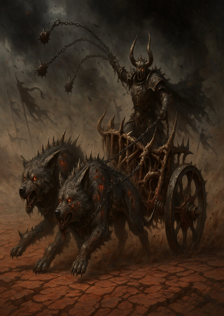 Warhammer inspired chaos warriors digital fantasy art