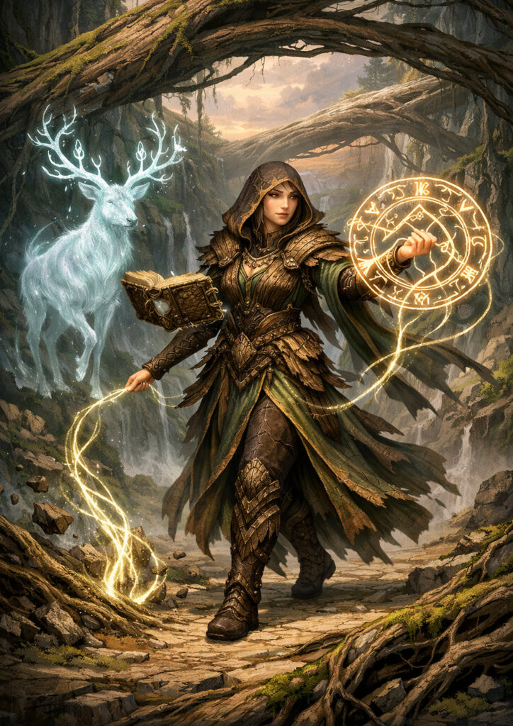 Warhammer inspired wood elves fantasy artwork