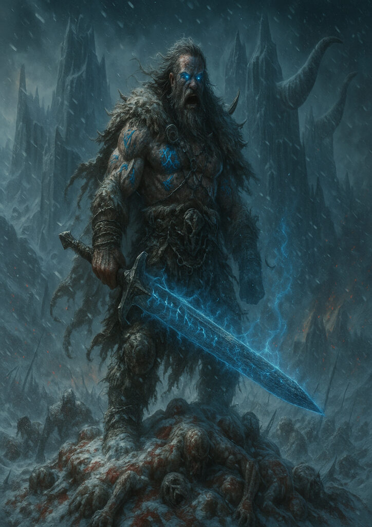 High detail warhammer inspired chaos warriors characters