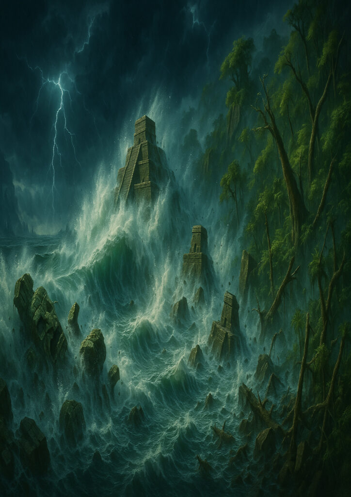 fantasy landscape artwork with vast open world