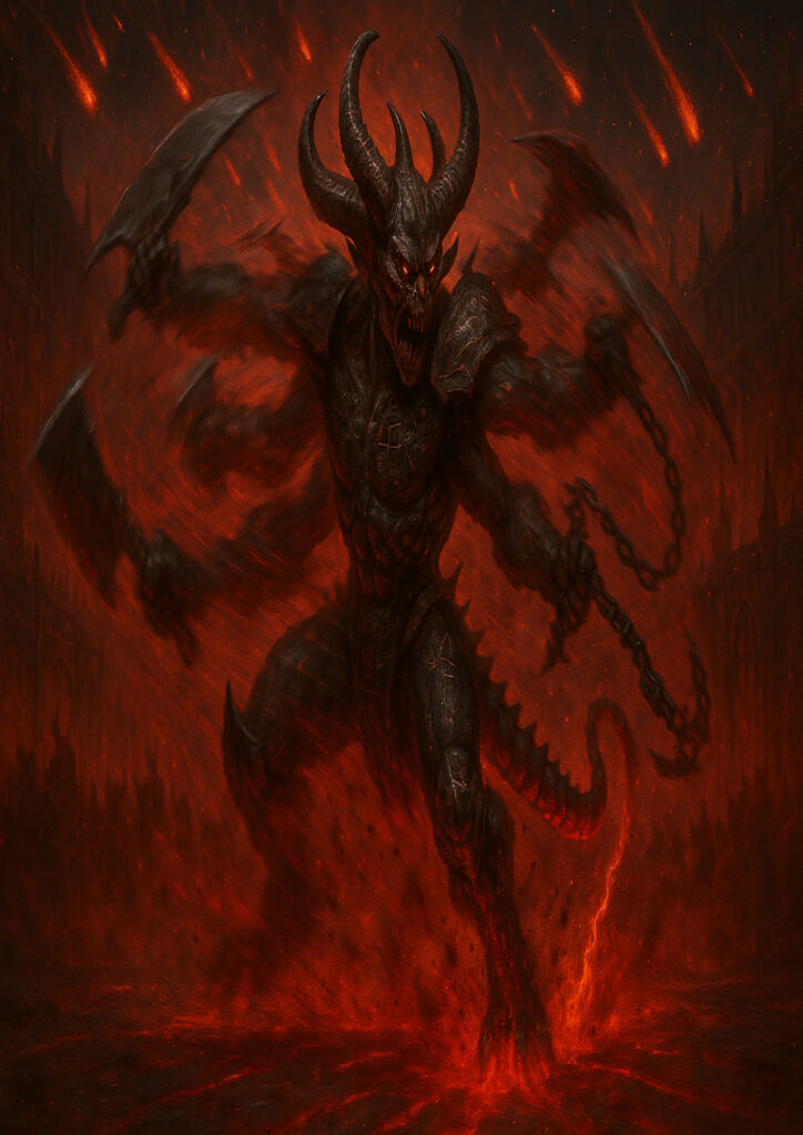 Daemons of chaos faction inspired by warhammer dark fantasy