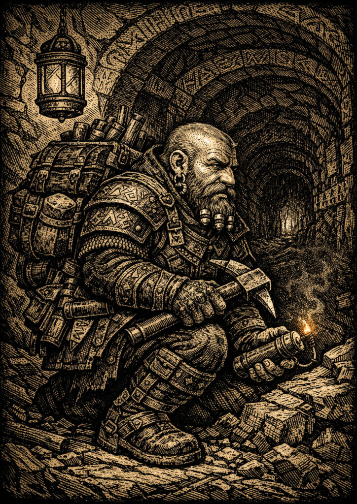 Warhammer inspired dwarfs warriors fantasy artwork