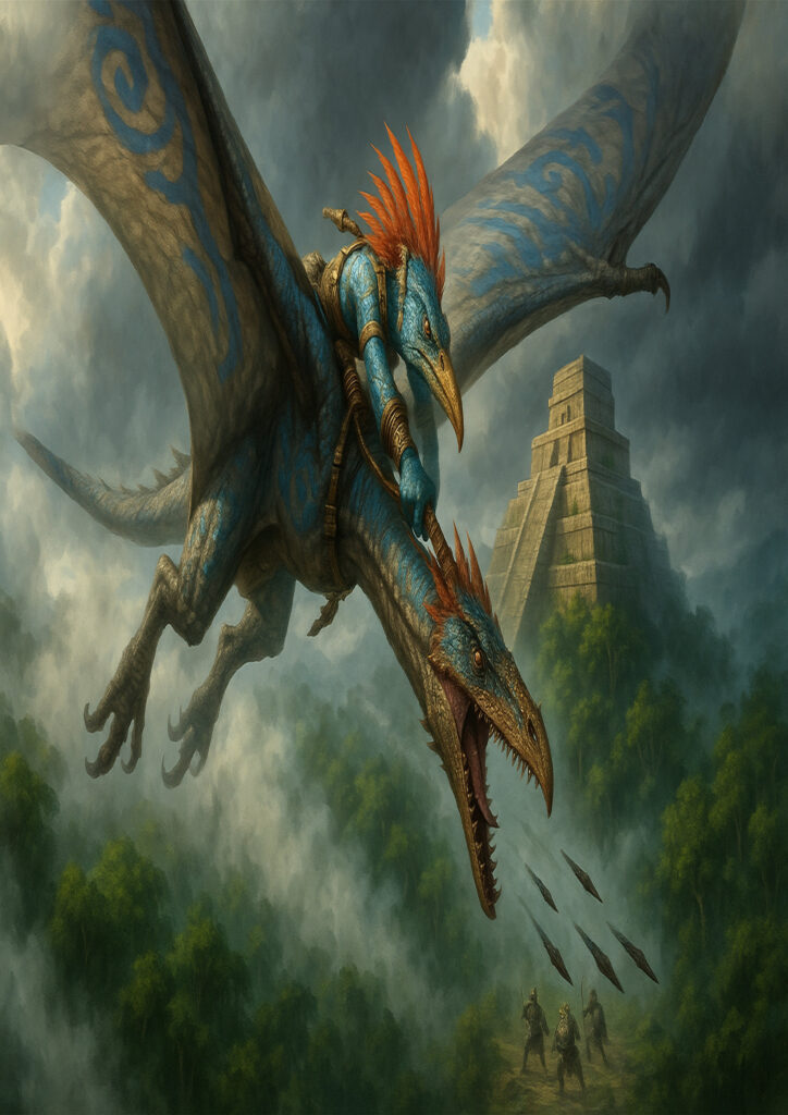 Warhammer inspired lizardmen digital fantasy art