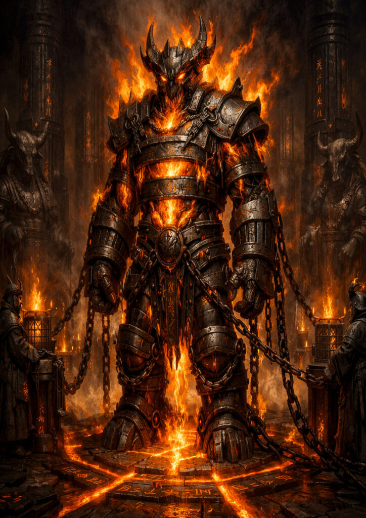 Chaos dwarfs army warhammer inspired dark artwork