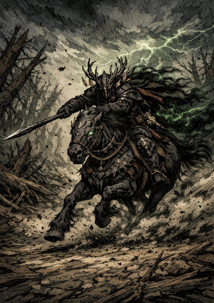 Warhammer inspired wood elves fantasy artwork