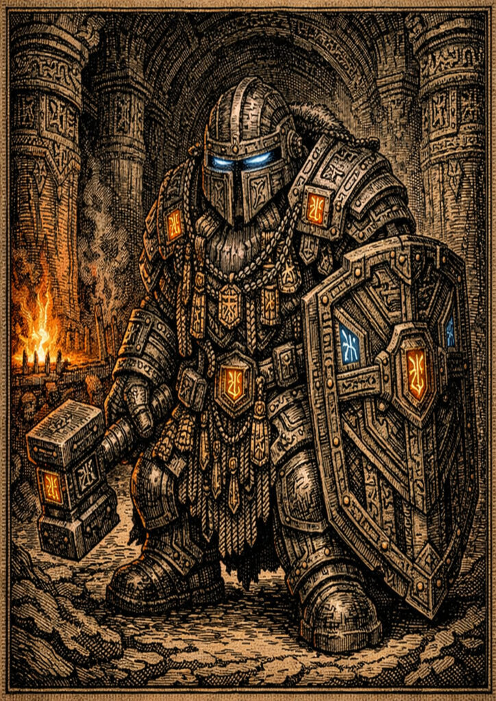 Warhammer inspired dwarfs warriors fantasy artwork