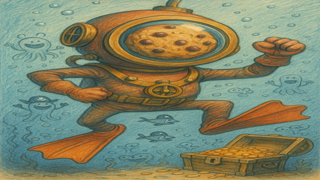 Stylized caricature illustration with light humor and expressive drawing style