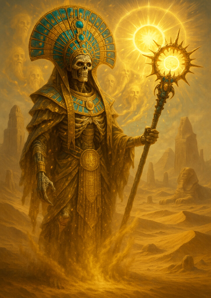 Skeletal tomb kings of khemria warhammer inspired art