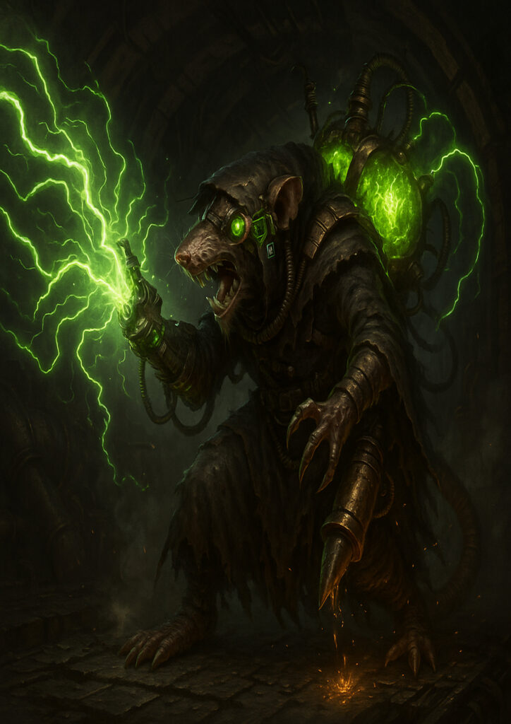 Skaven army inspired by warhammer aesthetic