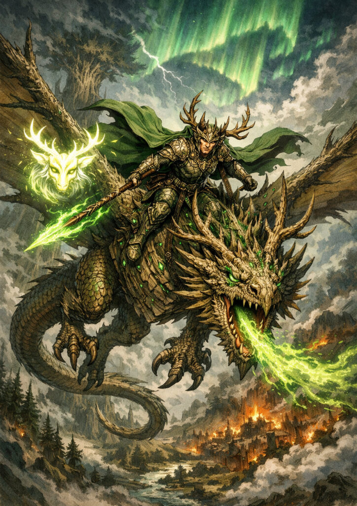 Warhammer inspired wood elves fantasy artwork