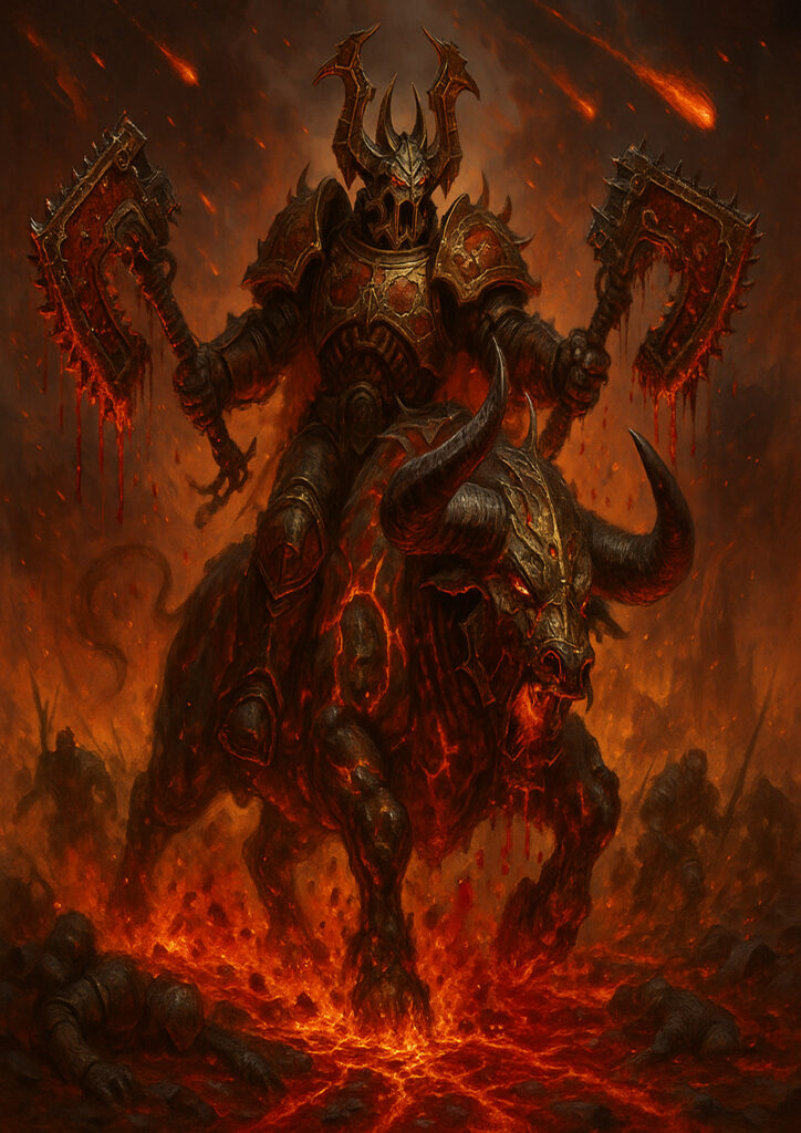 Brutal chaos warriors army dark fantasy artwork