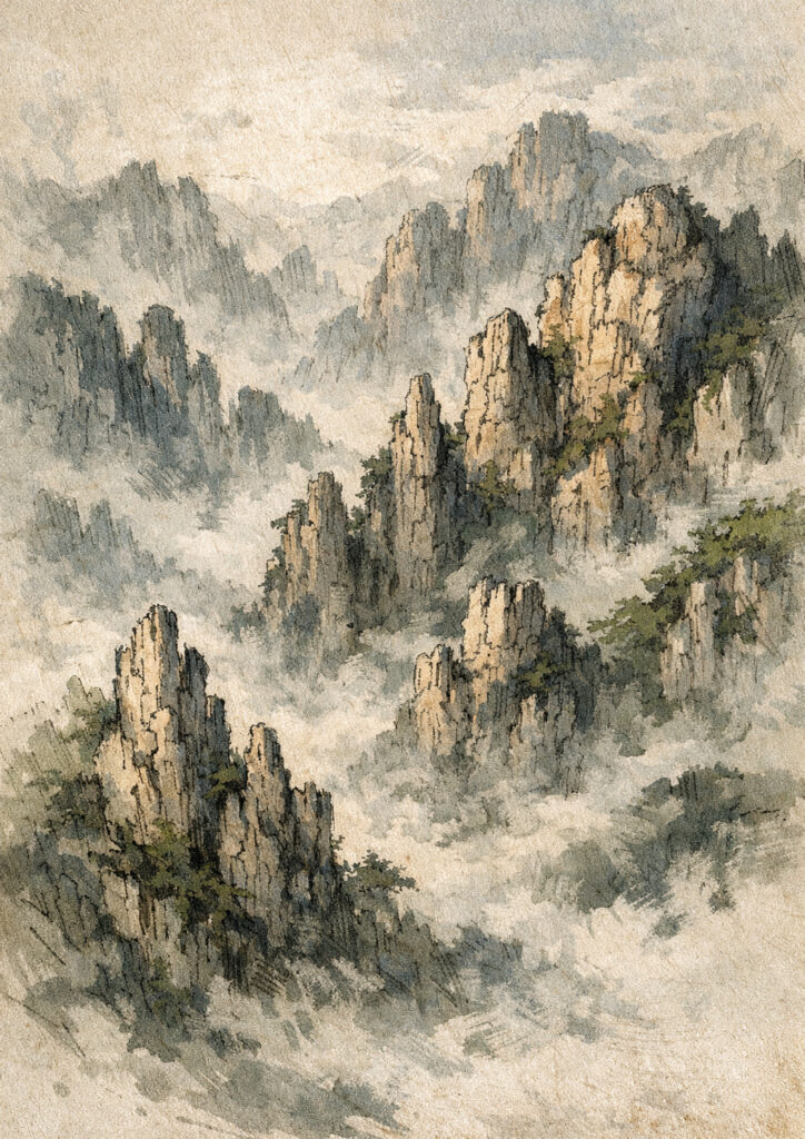 mountain landscape scenery inspired by nature