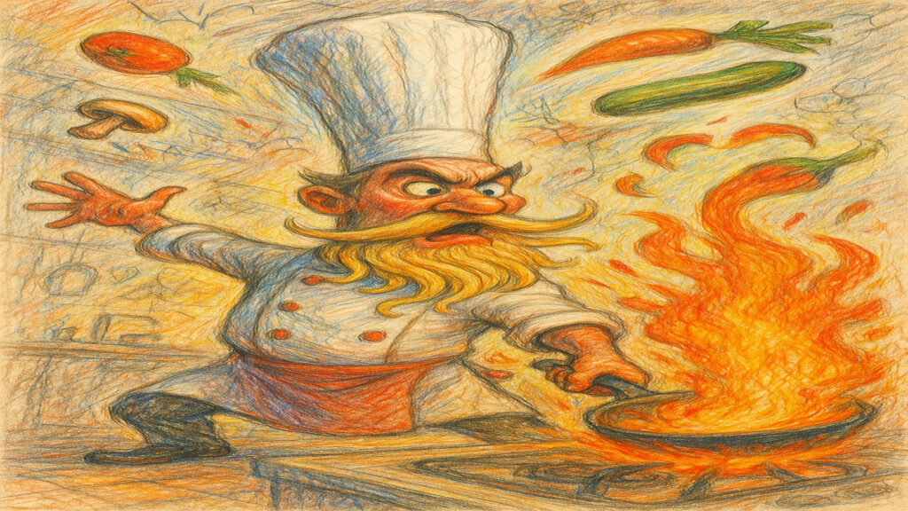 Expressive caricature illustration inspired by everyday life and simple humor