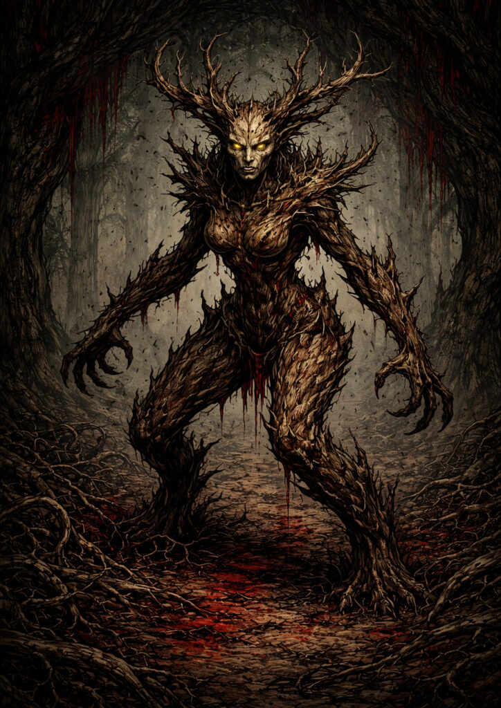 Warhammer inspired wood elves fantasy artwork