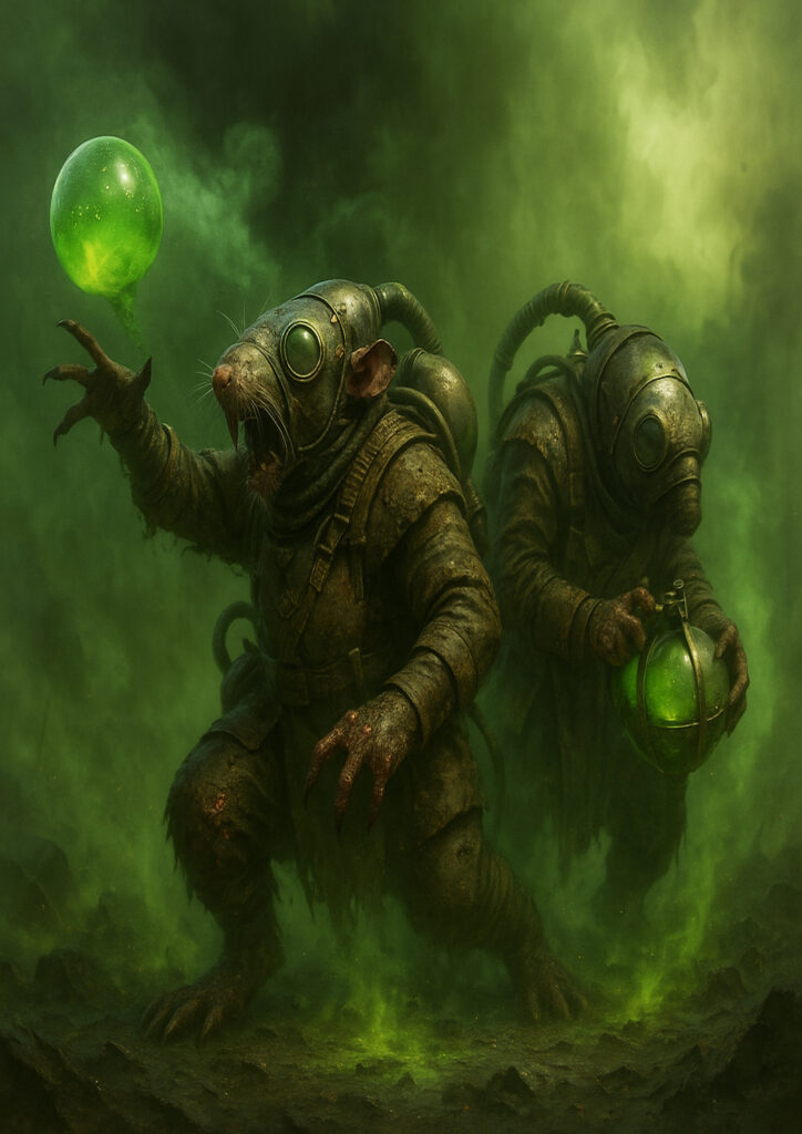 Skaven army inspired by warhammer aesthetic