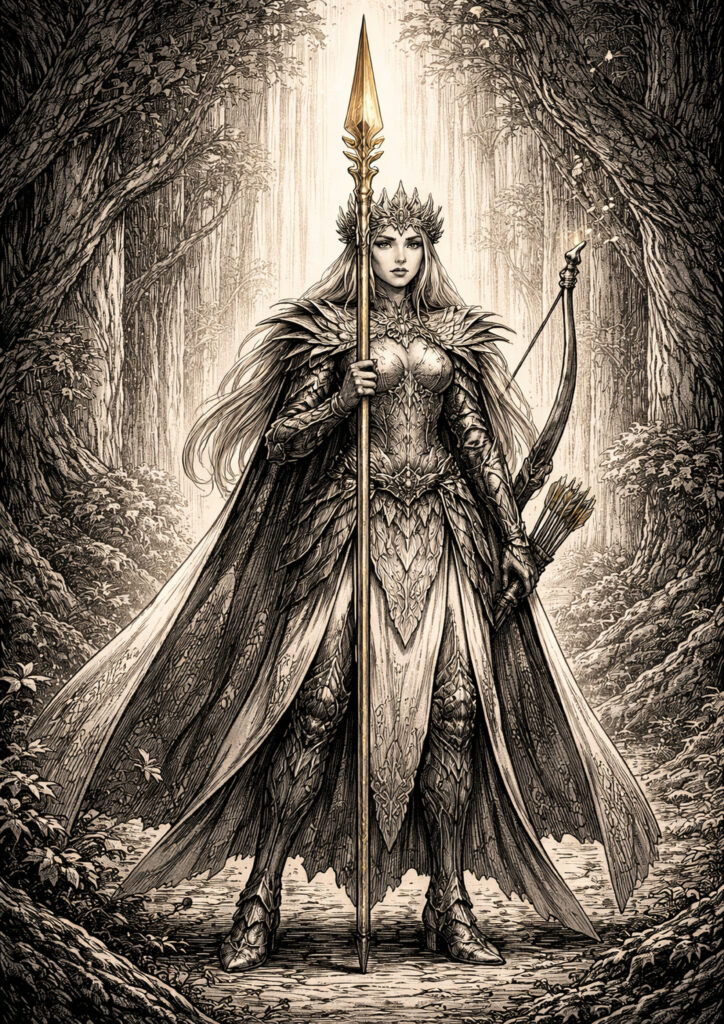 High elves army warhammer inspired fantasy art