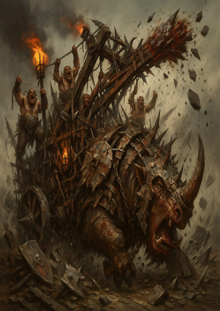 Savage ogres army warhammer inspired artwork