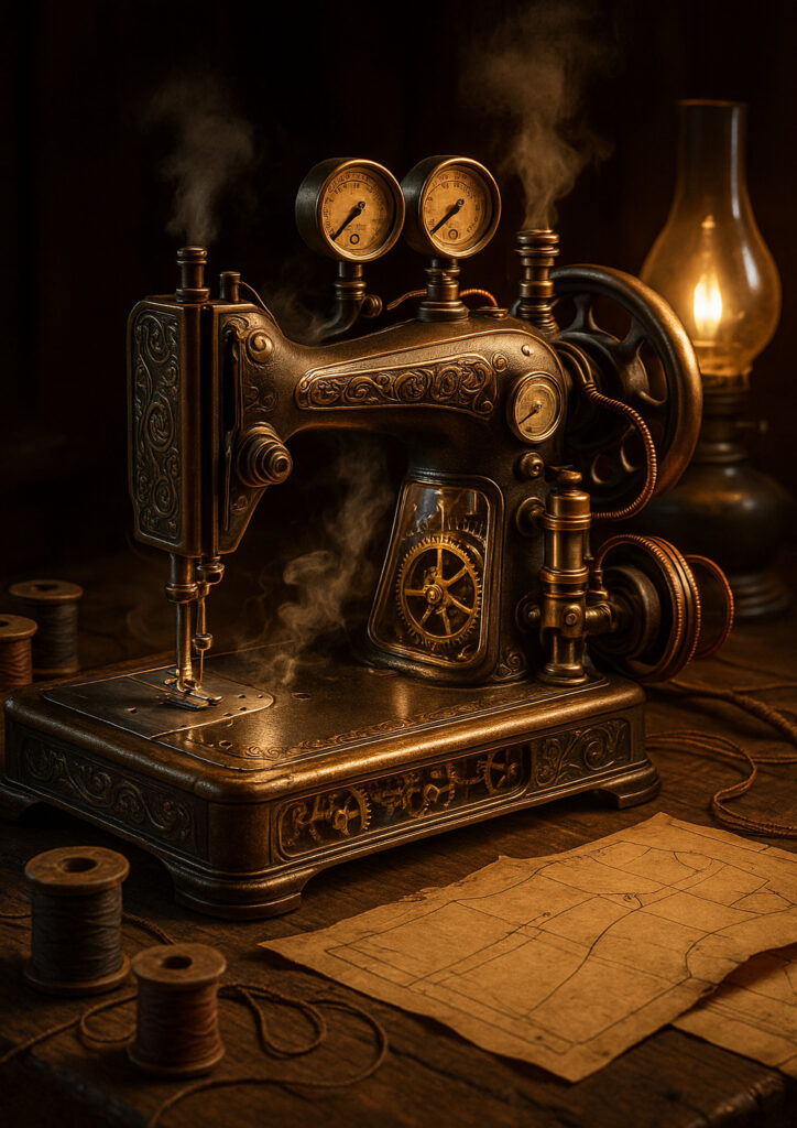 Steampunk everyday object artwork showcasing mechanical craftsmanship and retro-industrial design.