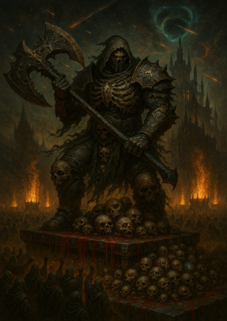 Brutal chaos warriors army dark fantasy artwork