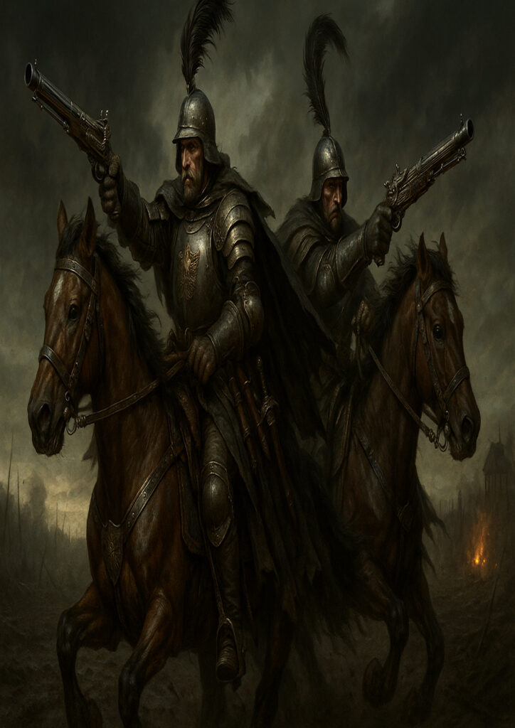 Heavily armored empire soldiers warhammer inspired art