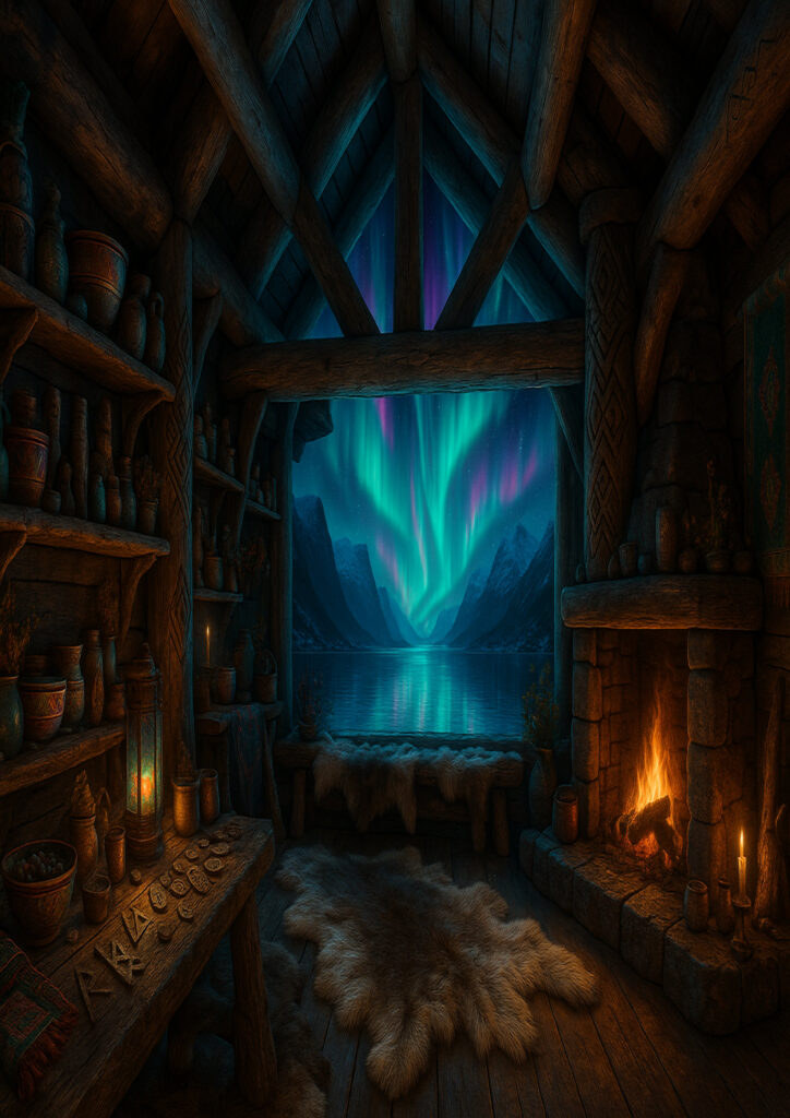 cozy interior design with cultural details