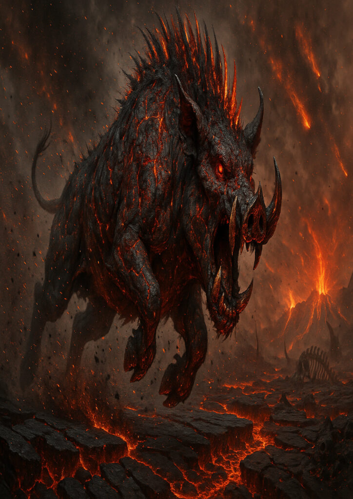 Warhammer inspired beastmen warriors dark fantasy style