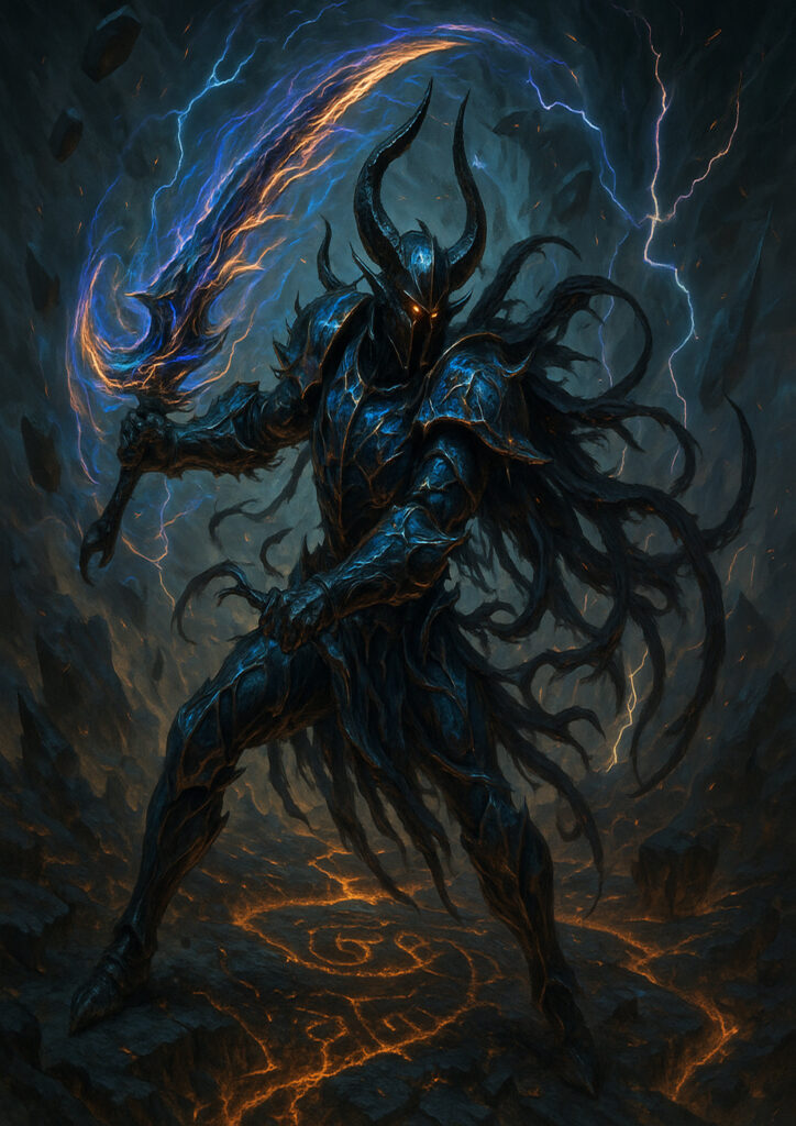 Brutal chaos warriors army dark fantasy artwork