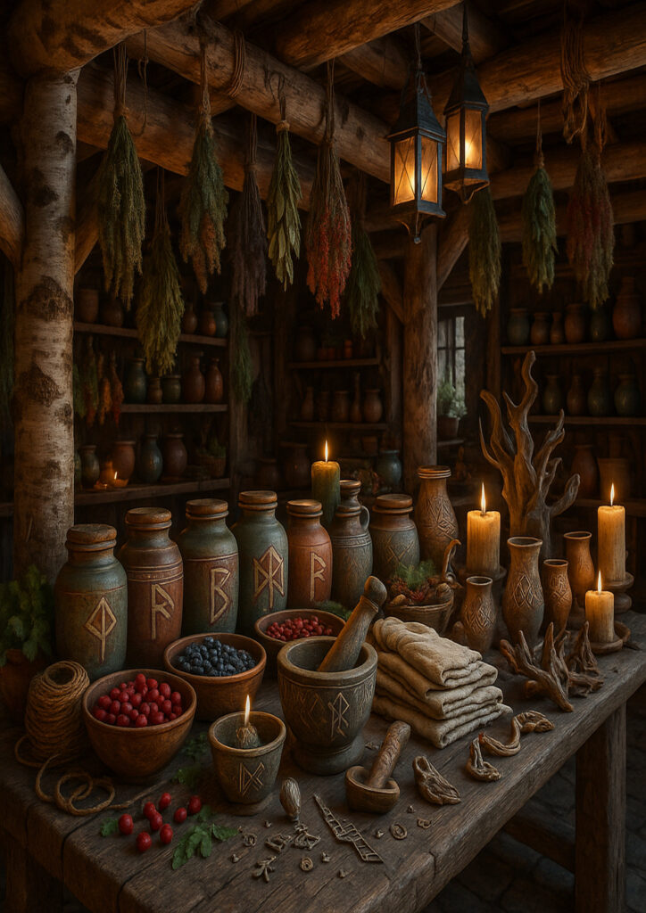 cozy interior design with cultural details